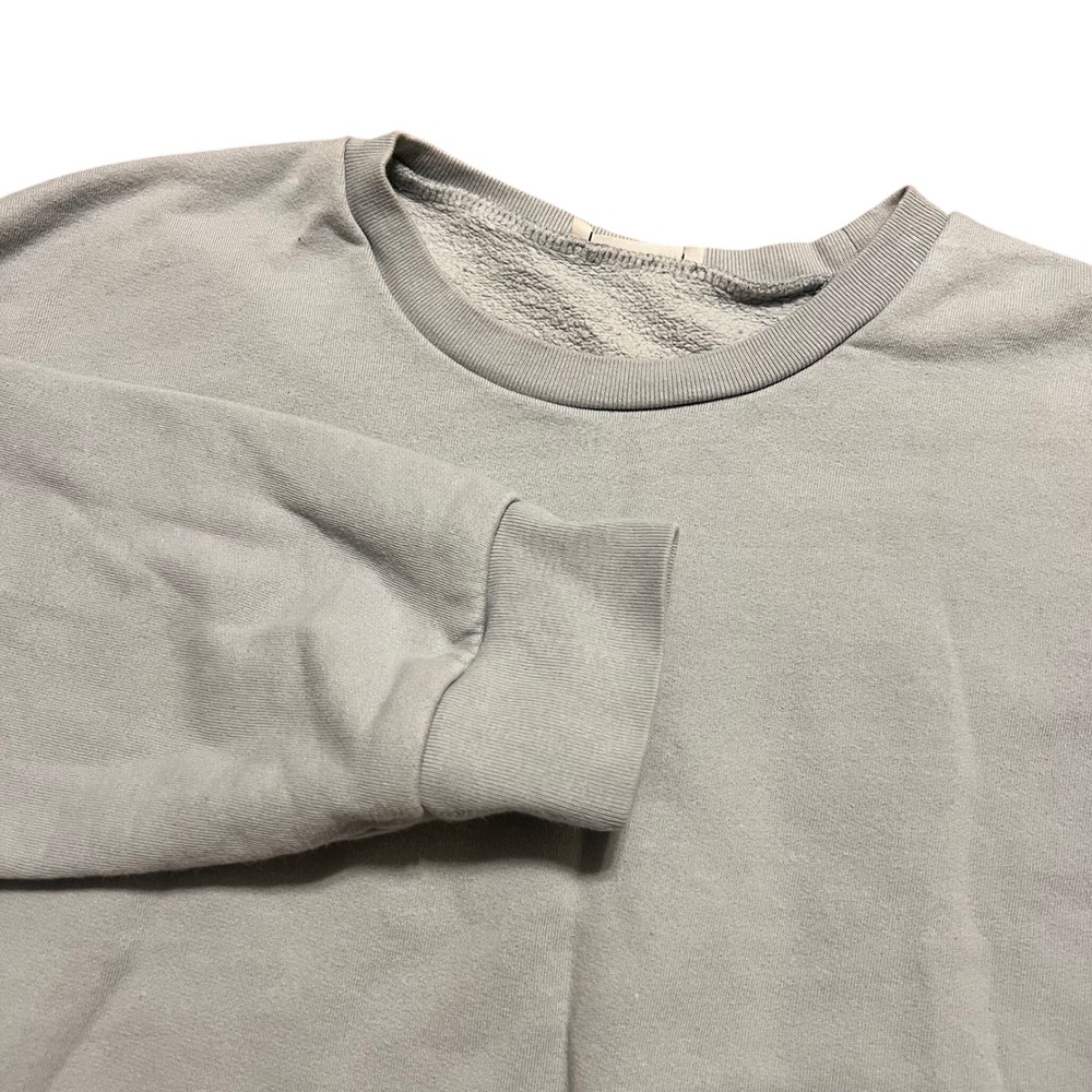 Reformation Jeans Light Blue Cropped Sweatshirt Organic Cotton Size S